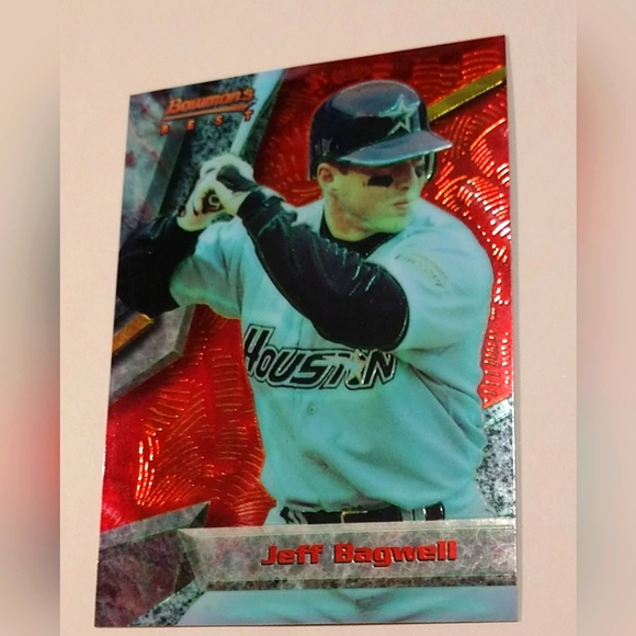 🥎1994 Bowman’s Best Refractor #R53 Jeff Bagwell Hall of Fame SP - Picture 1 of 10